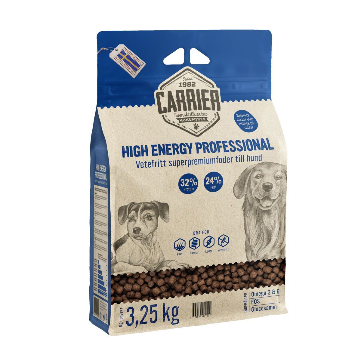 Carrier High-Energy Professional Torrfoder till Hund 3,25 kg