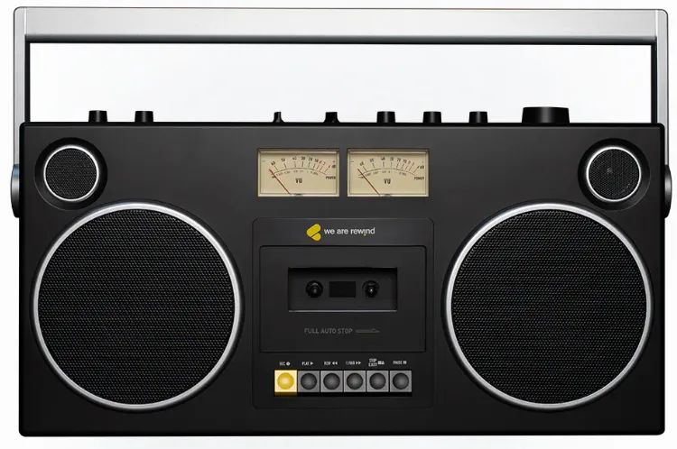 We Are Rewind - Portable speaker with cassette Player recorder noir - CURTIS, bild 4