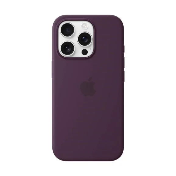 Apple silikonskal med MagSafe till iPhone 16 Pro - Plommon, bild 3
