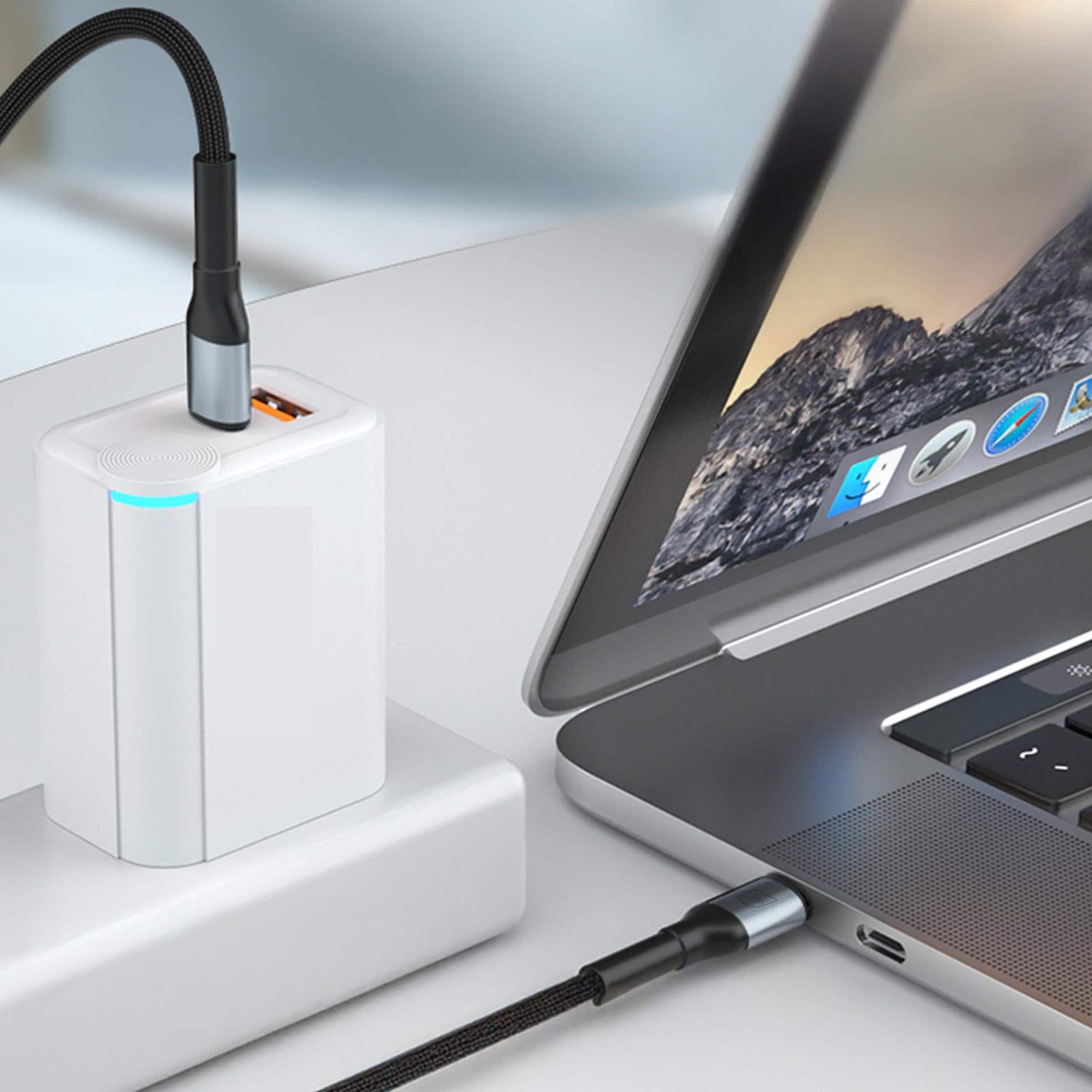 3mk Hyper Cable 3mk Hyper Cable N-SERIES USB-C / USB-C 2m 20V/3A 60W / svart, bild 3