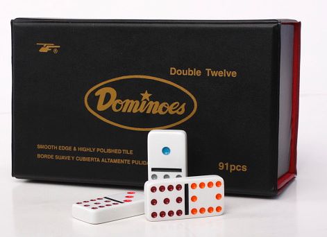 Domino-spel GRAPET, 91 bitar i fodral