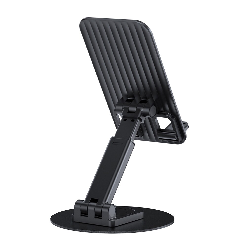 Roterande bordsställ för smartphone / mobilställ bord / telefonhållare bord 360° - Svart, bild 3