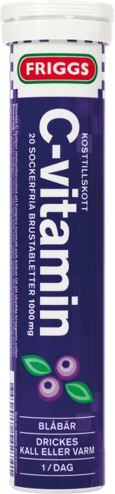 Friggs C-vitamin Blåbär 20 brustabletter