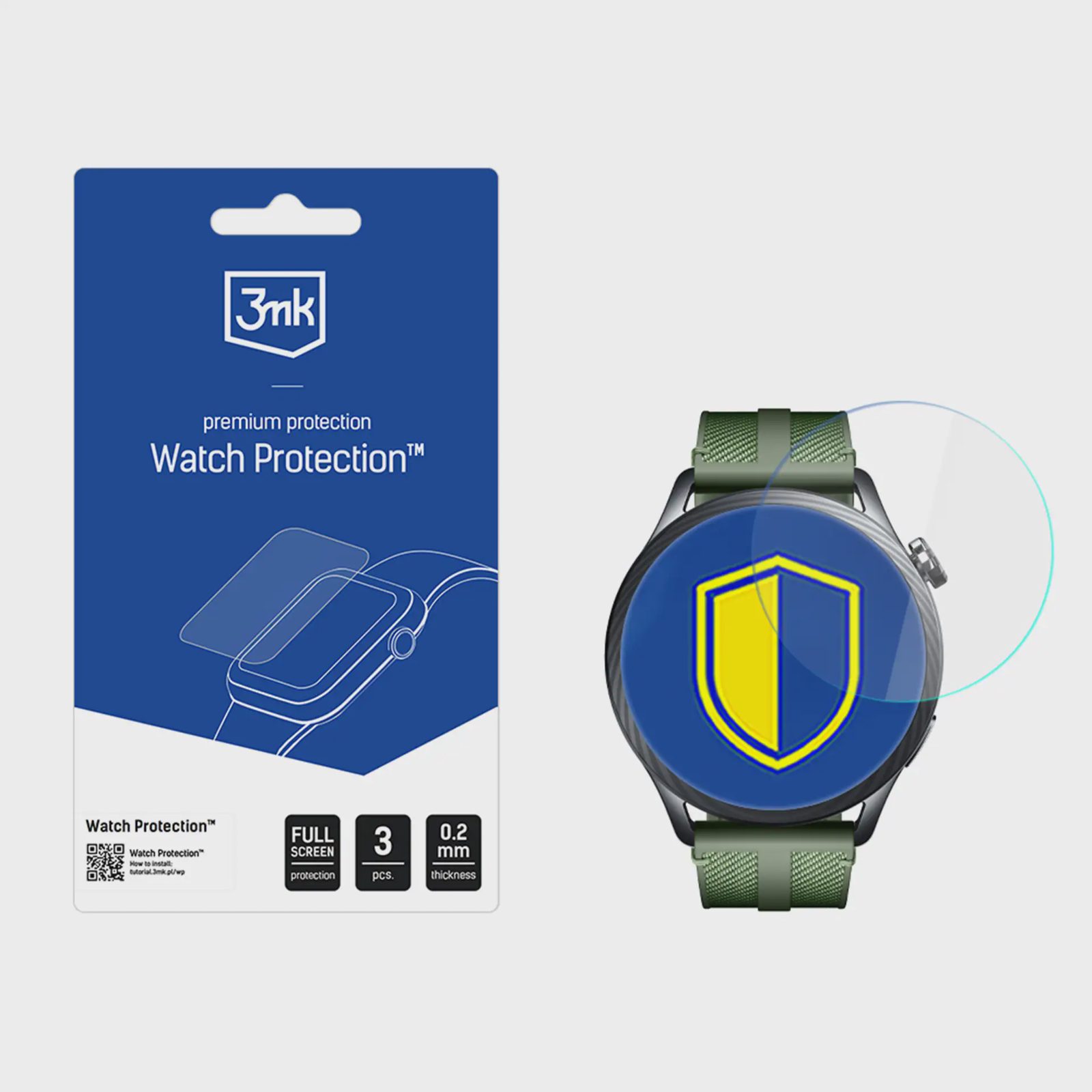 3mk Watch Protection FlexibleGlass hybridglas till Xiaomi Watch S5 46 mm