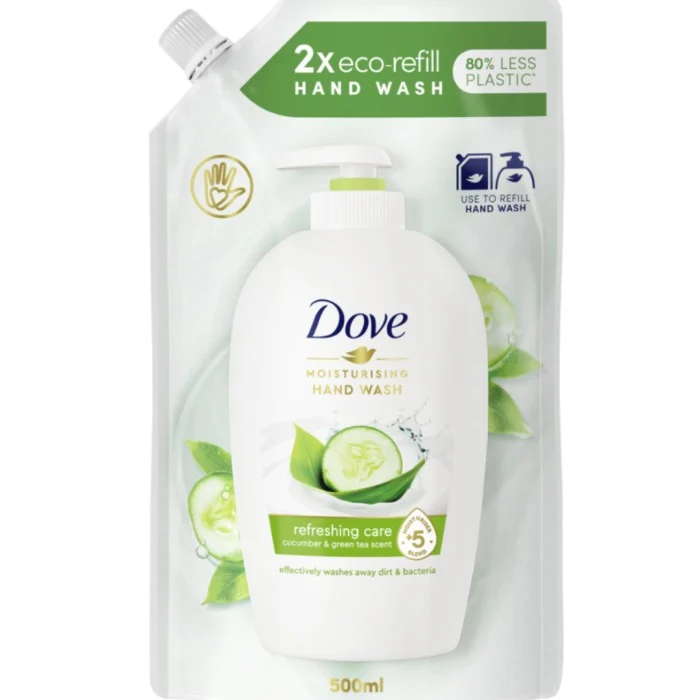 Dove Go Fresh Cucumber & Green Tea Handtvål Refill 500 ml