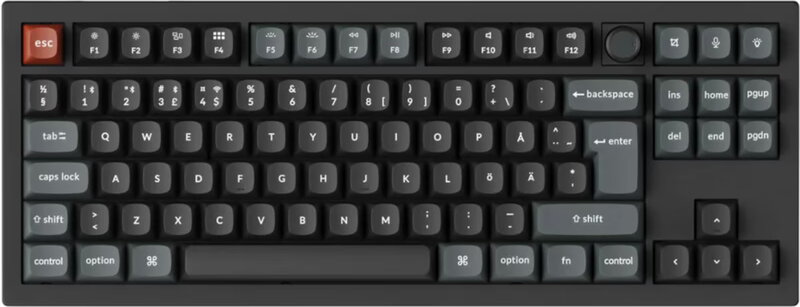 Keychron V3 Ultra gamingtangentbord (svart, bruna switchar), bild 5