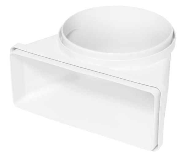 Electrolux M2CKCF03U - Vertikal anslutning från rund (D 150) till rektangulär form (220x90)