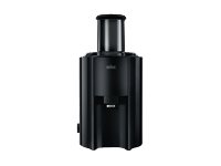 Braun J300, Juicecentrifug, Svart, Trappstege, 2 l, 7,5 cm, 1250 ml