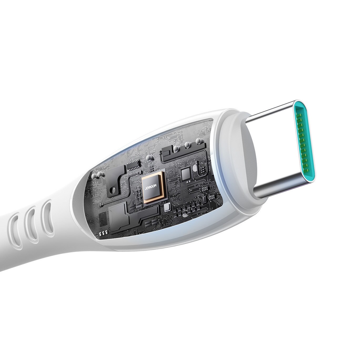 Joyroom S-A59 snabbladdningskabel USB-A till USB-C 1,2m – Vit, bild 5
