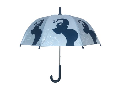 Follow the Duck - Umbrella with Elephant Print - Dusty Blue - 64 cm, bild 2
