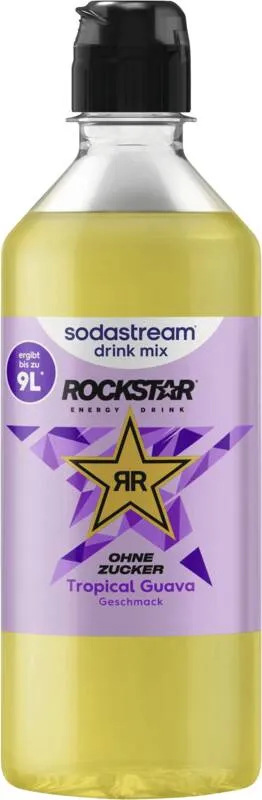 SodaStream Rockstar Tropical Guava Zero Sugar smaksirap, 440 ml