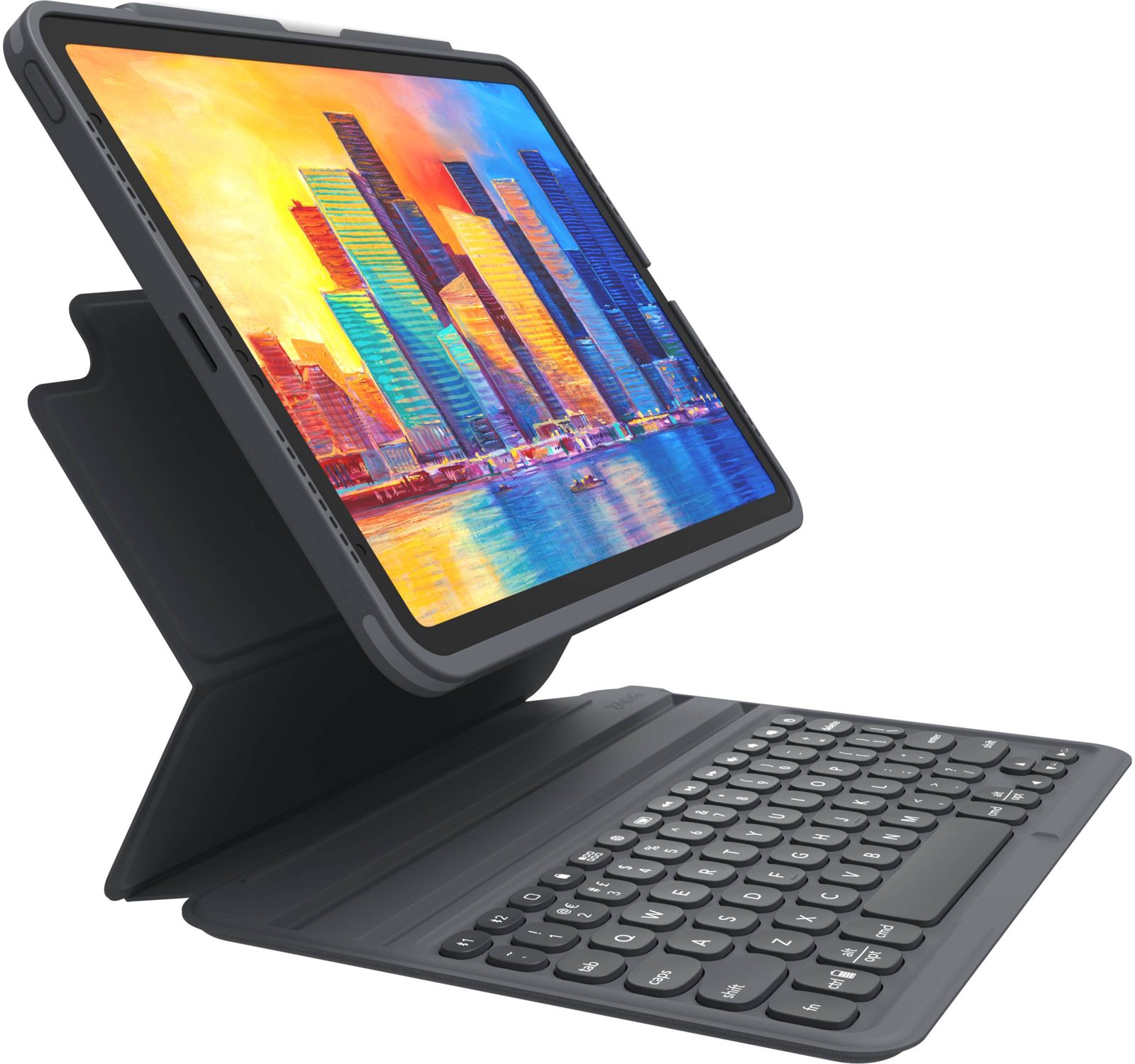 Zagg Pro Keys till iPad 10,9 tum (10:e gen), Bluetooth, bakbelyst, nordiskt - Svart, bild 3