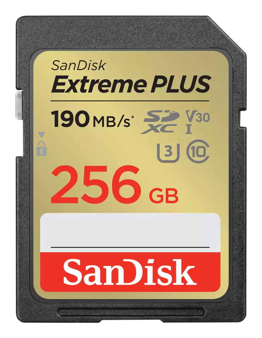 Secure Digital SDXC 256 GB Sandisk Extreme Plus, 190/130 MB/sek, Class 10, UHS-I V30, U3, inkl. 2 års RescuePro Deluxe, bild 3