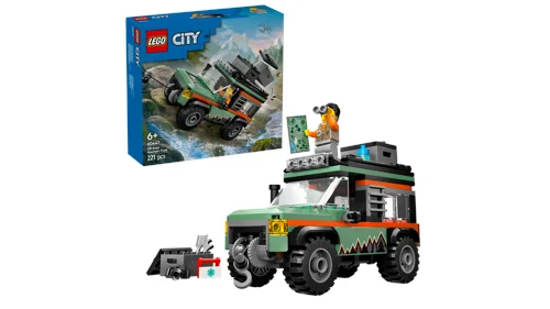 LEGO City Great Vehicles 4-hjulsdriven terrängbil för bergskörning 60447, bild 3