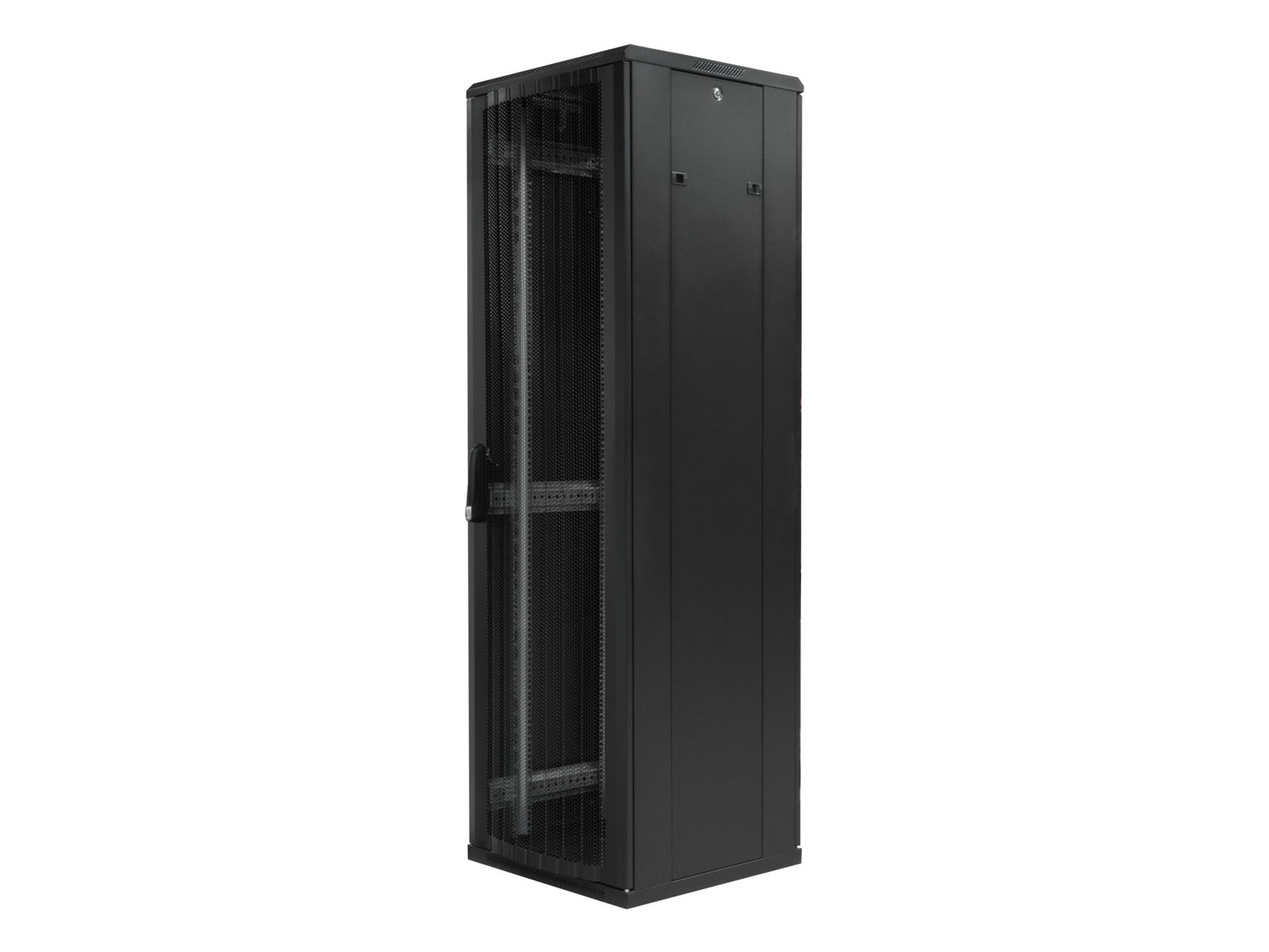 TOTEN System G 19" cabinet 42U 600x600 perated front doo - Chassi - Server (Tower) - Svart