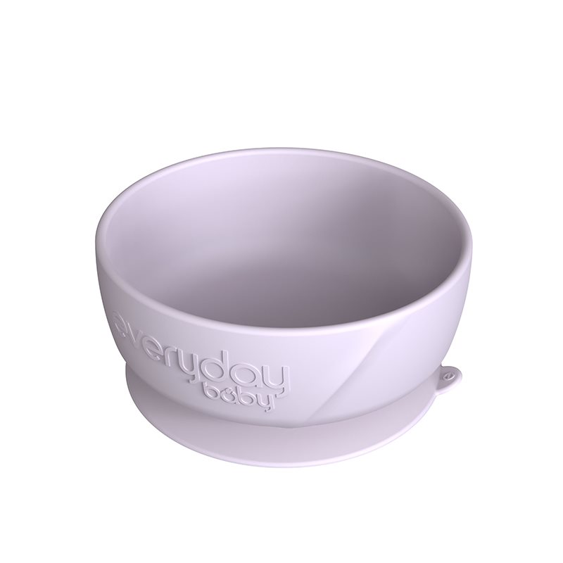 Everyday Baby silikonskål med sugfunktion, light lavender