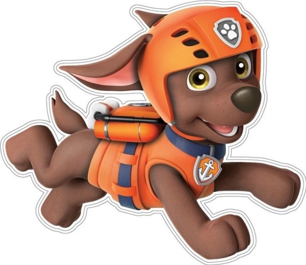 Paw Patrol Väggklistermärke med Zuma - 22 x 22 cm