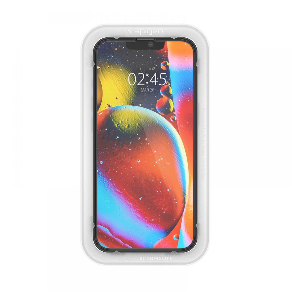Spigen ALM Glass FC härdat glas för iPhone 13 / 13 Pro / 14 - Svart, bild 2