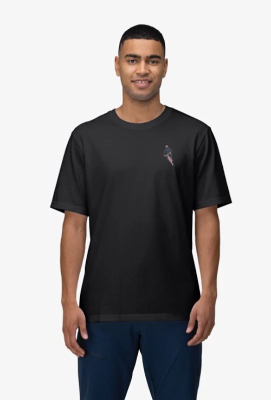 Norrøna /29 Cotton Activity Embroidery T-Shirt M Caviar - S