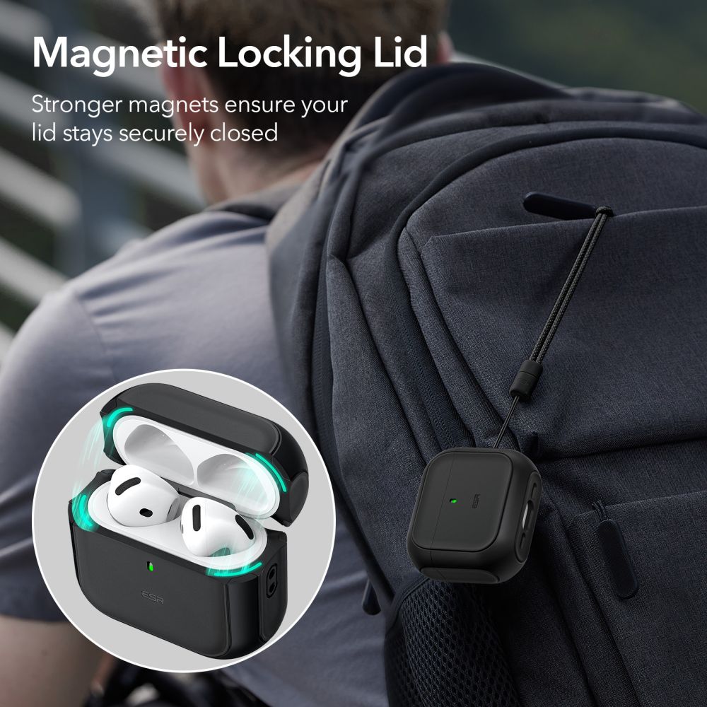 ESR Orbit Halolock MagSafe-fodral för Apple AirPods 4 - svart, bild 2