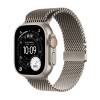 Apple Watch Ultra 3 GPS + Cell 49 mm naturlig titan, naturlig Milanesisk loop i titan - M, bild 2