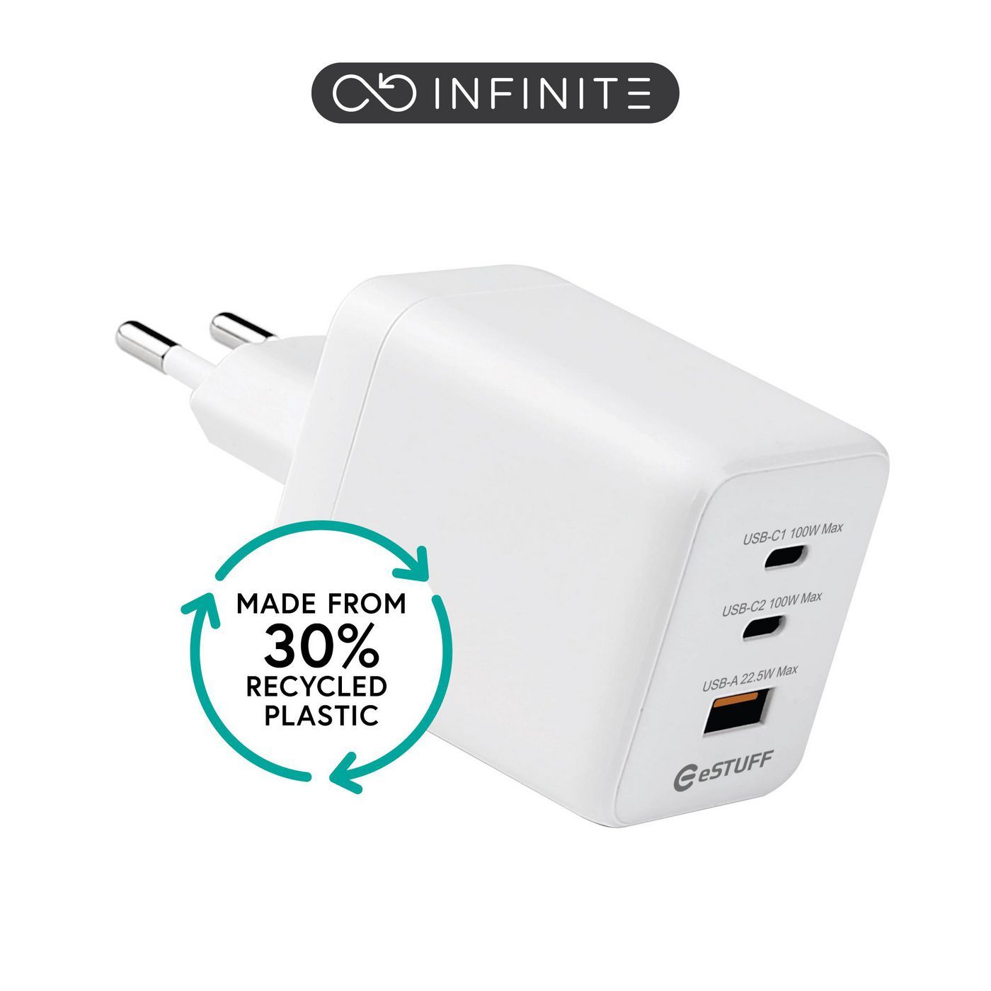INFINITE USB-C Charger EU PD 100W GaN