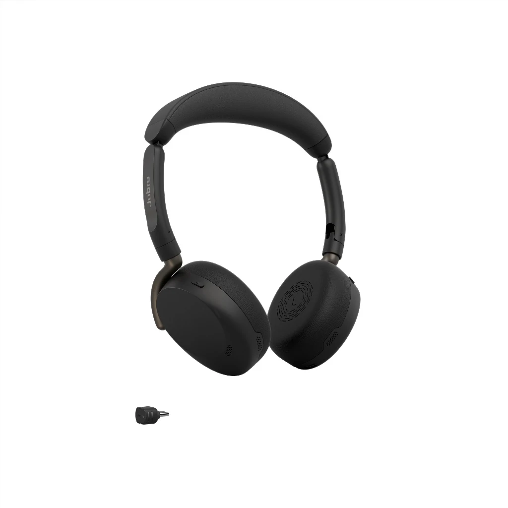 Jabra Evolve3 65 Flex UC-headset on-ear ANC Bluetooth, svart, Link 390c