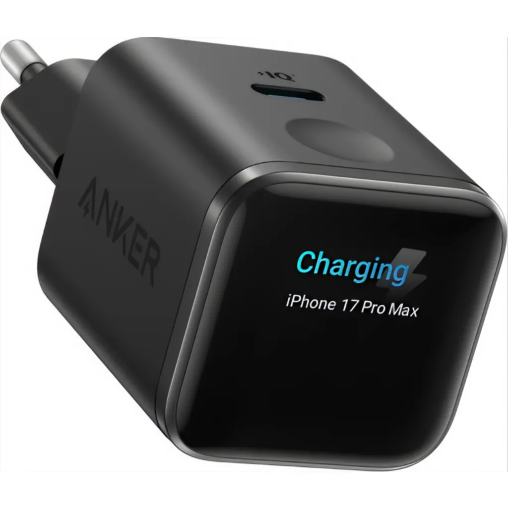 Anker Nano Charger 45 W USB-C-laddare med smart display Svart, bild 4