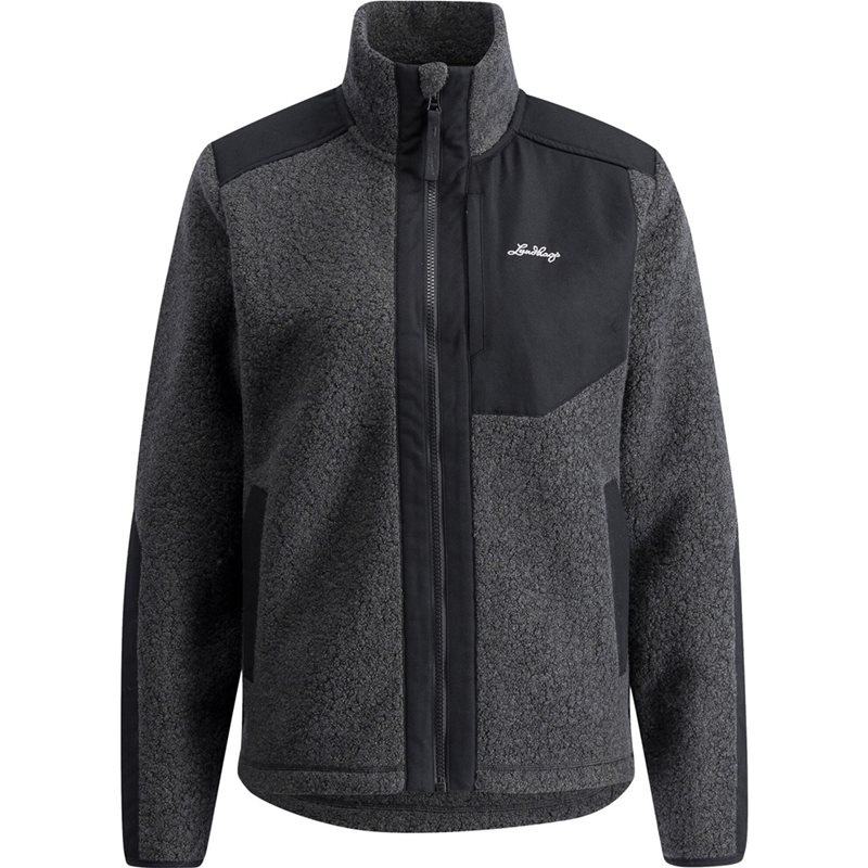 Lundhags Saruk Wool Pile Mid Full Zip W Charcoal - XS