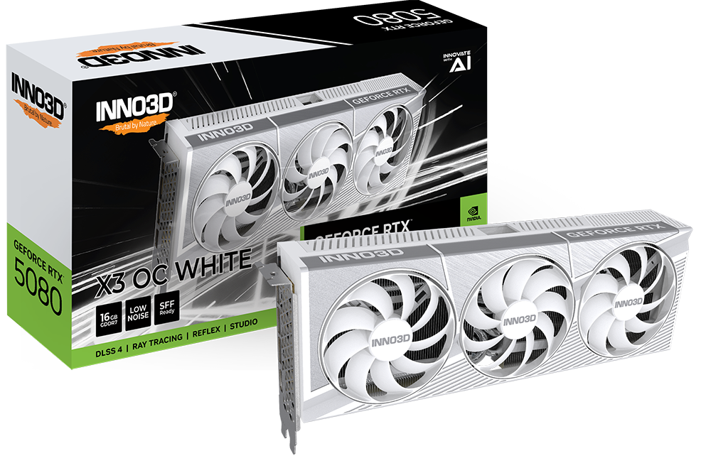 INNO3D GeForce RTX 5080 16GB X3 OC White, bild 3