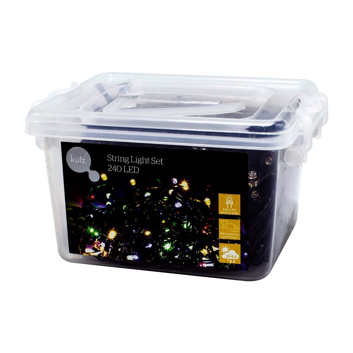Kulz KULEDST240rgb ljusslinga 240 LED, mångfärgad