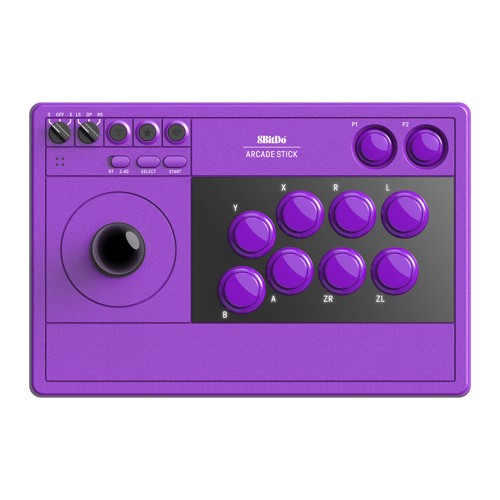 8Bitdo Arcade Stick Wireless - Lila