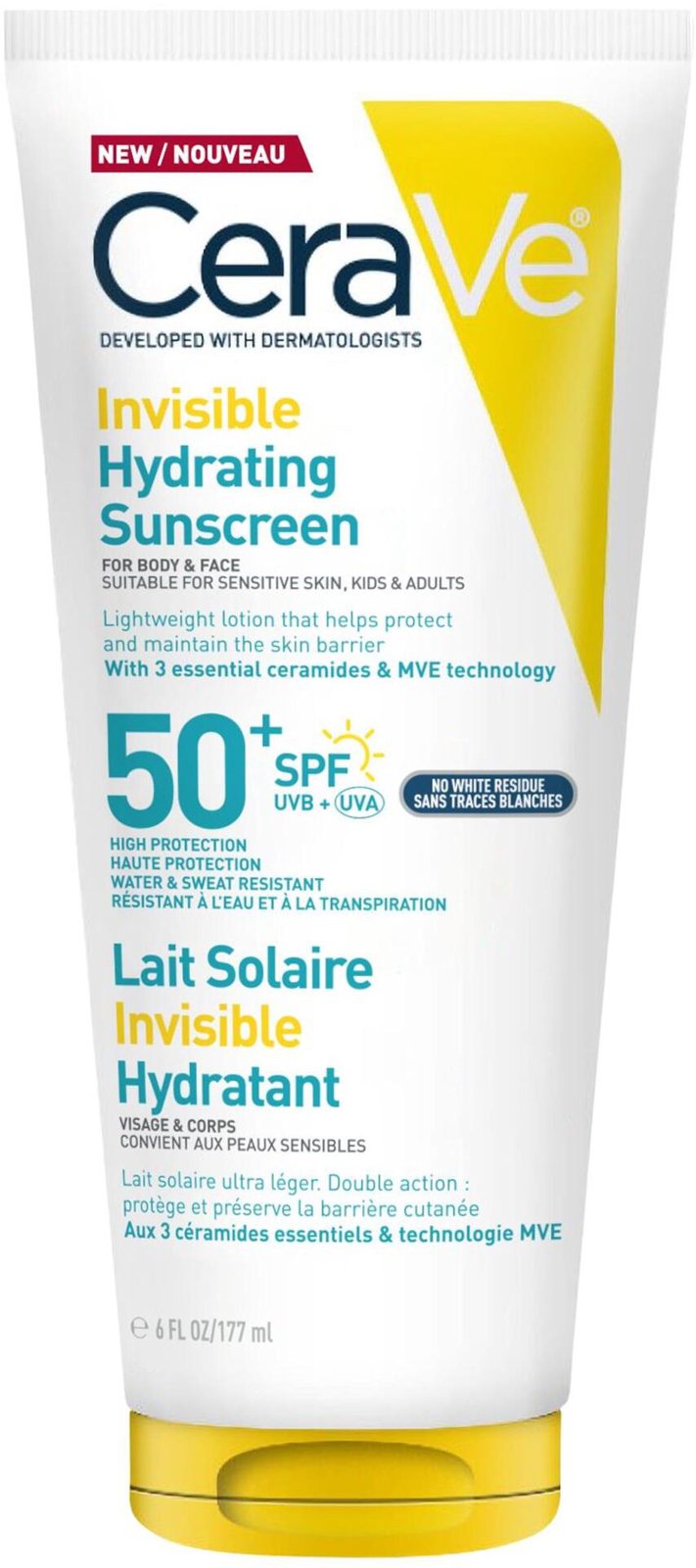 CeraVe Invisible Hydrating Sunscreen SPF50+ 177 ml 177 ml