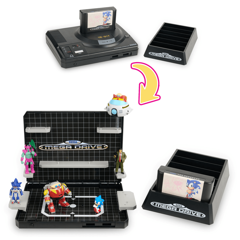 Console Heroes Sega Mega Drive Console Boss Level and Sonic 1 Diorama