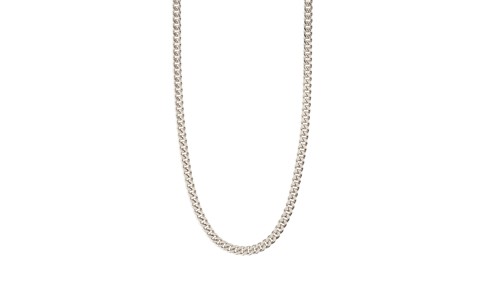 PILGRIM - FUCHSIA Curb Chain Necklace - Silver-Plated - 40 + 9 cm, bild 3