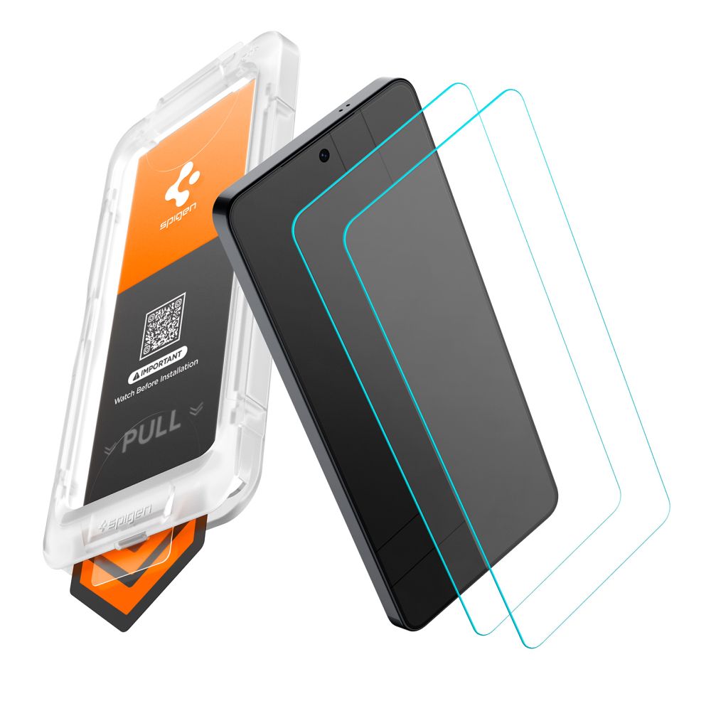 Spigen Glas.Tr Ez Fit Pro HD härdat glas 2-pack för Samsung Galaxy S26, bild 2