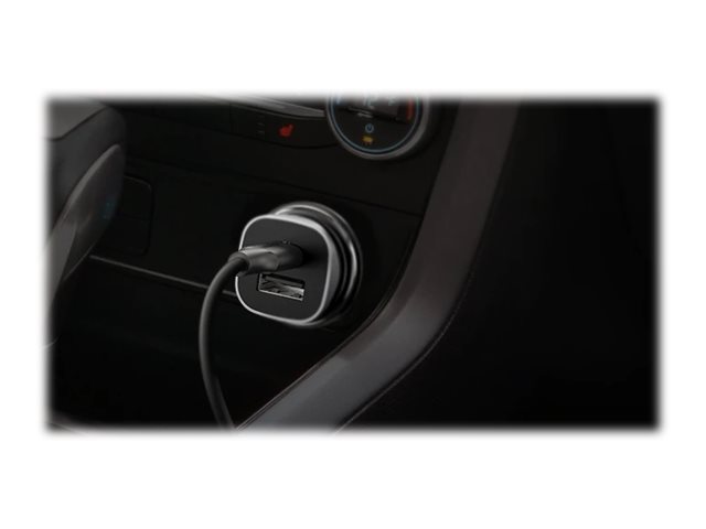 Ugreen - Strömadapter för bil - 18 Watt - 3 A - QC 4.0, PD 3.0 - 2 utdatakontakter (USB, USB-C)