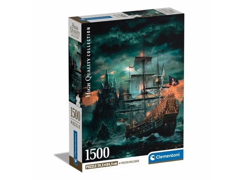 Clementoni High Quality Collection The Pirates Ship, 1500 styck, Konst, 18 År