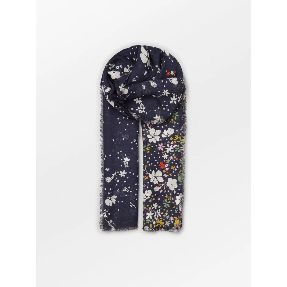 Becksöndergaard Millefleur Siw Scarf Maritime Blue 100 x 200 cm