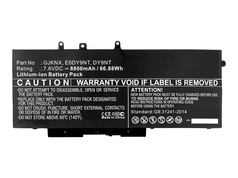 CoreParts - Batteri för bärbar dator (likvärdigt med: Dell 451-BBZG, Dell GJKNX, Dell 5YHR4, Dell DY9NT, Dell 0DY9NT) - litiumpolymer - 5800 mAh - 44 Wh - för Dell Inspiron 15 3530 Latitude 52XX, 54XX, 55XX Precision 35XX, bild 2