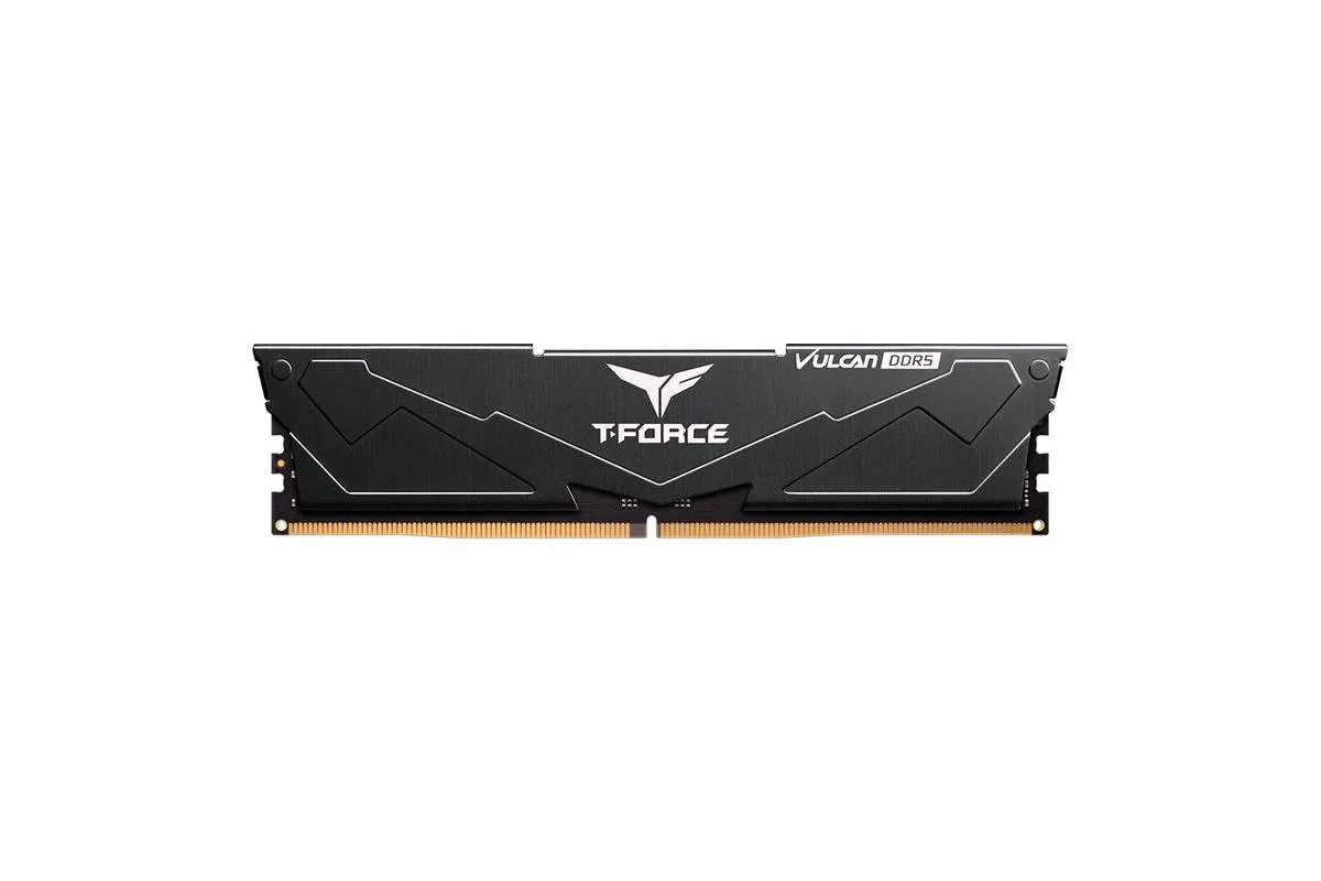 T-FORCE Vulcan - DDR5 - modul - 16 GB - DIMM 288-pin - 6000 MHz / PC5-48000 - CL38 - 1.25 V - ej buffrad - on-die ECC - svart
