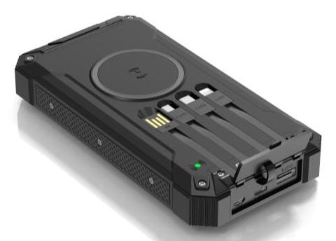 Denver 20000mAh soldriven powerbank (svart), bild 3