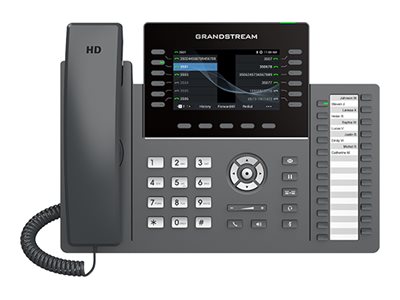Grandstream GRP2636 - VoIP-telefon - IEEE 802.11a/b/g/n/ac (Wi-Fi) / Bluetooth - 5-vägs samtalsförmåg - SIP, RTCP, RTP, SRTP - 12 linjer
