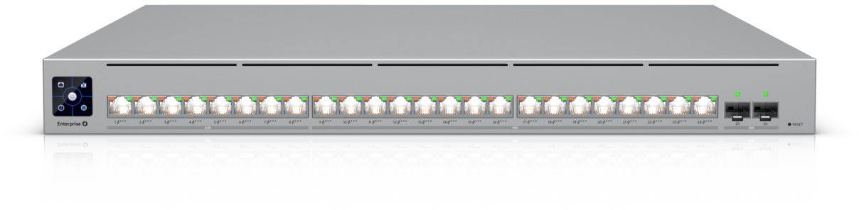 Ubiquiti Networks Enterprise Campus 24 PoE, 10x10Gbe + 8x2.5GbE + 2x25Gbe SFP28, Layer3, PoE+++ 1050W, Etherlighting, bild 2