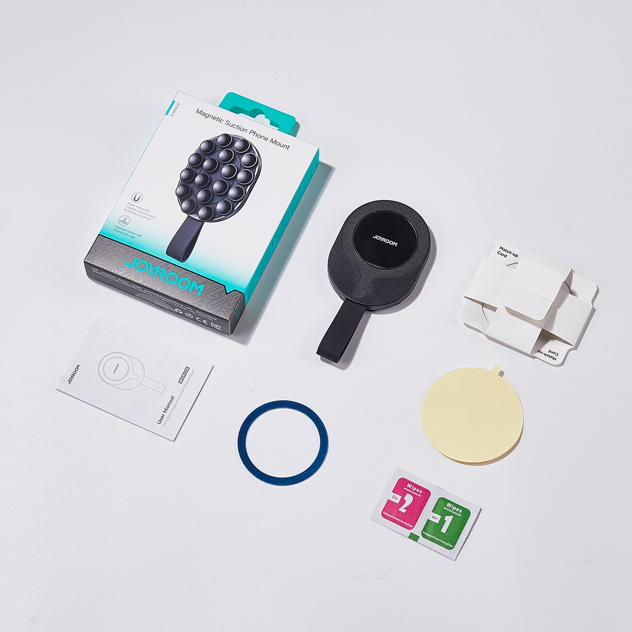 Joyroom JR-ZS393-S magnetisk hållare med sugkoppar för 4,7-7" telefon - svart, bild 4