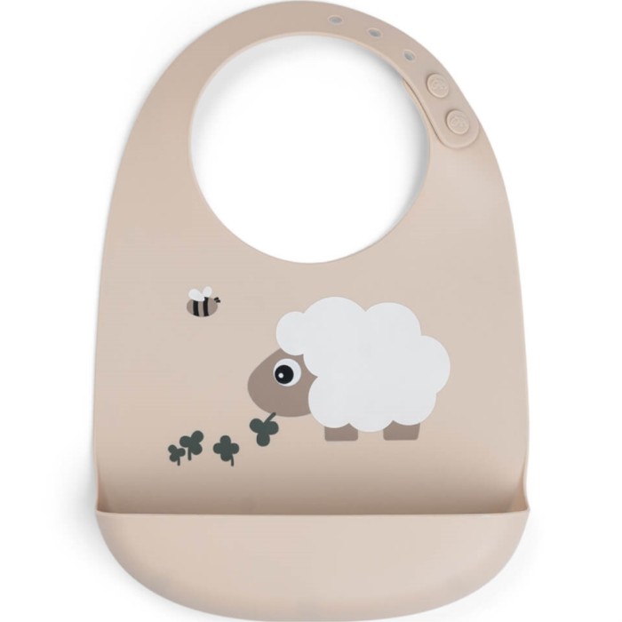 Done by Deer Silicone Bib Sheepy, Sand
