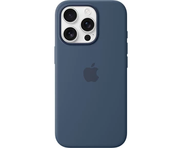 Apple silikonskal med MagSafe till iPhone 16 Pro - Denim, bild 4