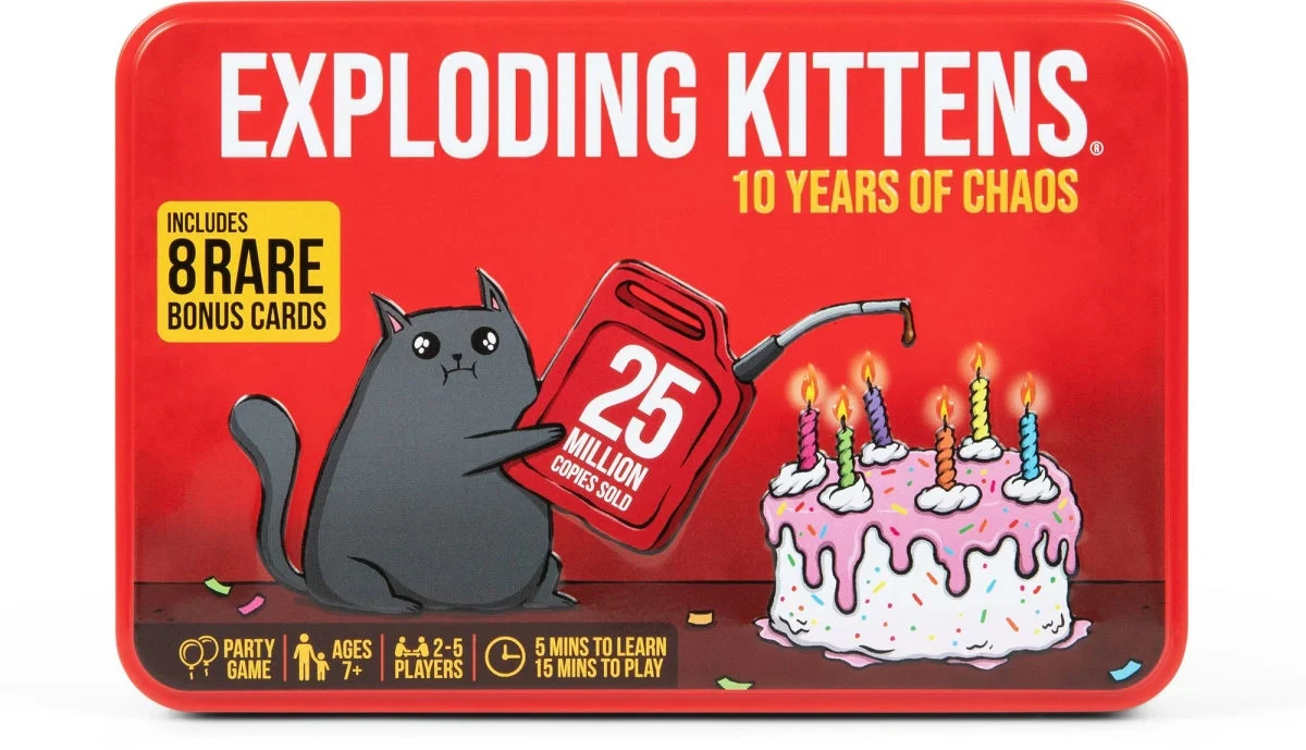 Exploding Kittens 10-Year Anniversary Edition Tin (Engelsk Version)