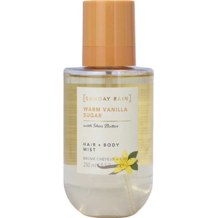 Sunday Rain Hair + Body Mist Warm Vanilla Sugar 250 ml