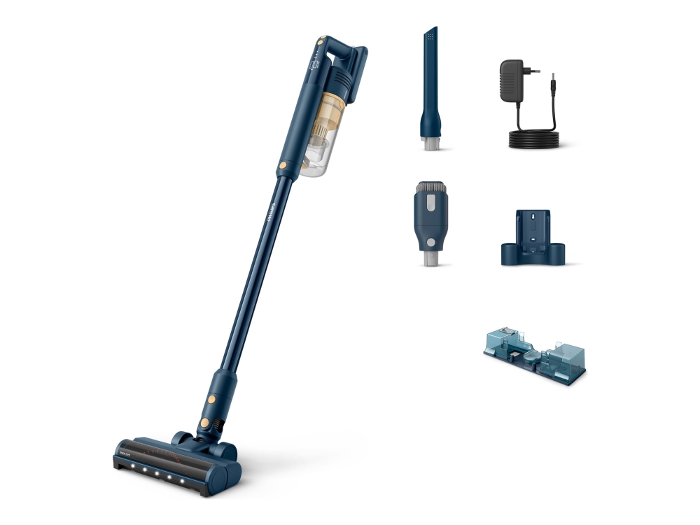 Philips 5000 sladdlös skaftdammsugare 60 min XC5043/01 Aqua 25,2 V 0,27 L